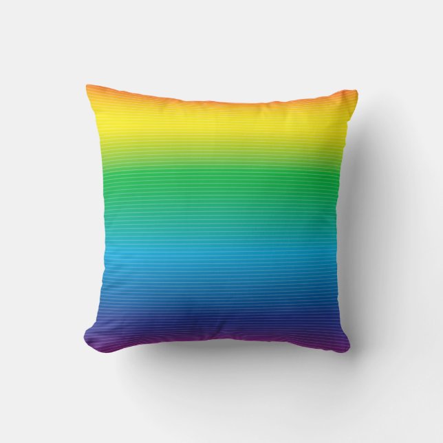Cojín decorativo arcoiris (Anverso)