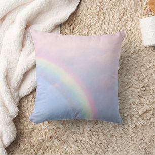Cojín Decorativo Arcoiris de esperanza - pastel,