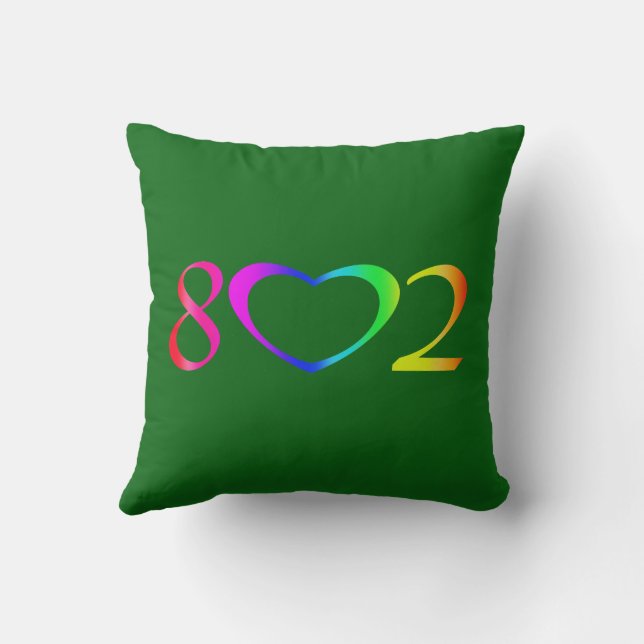 Cojín Decorativo Arcoiris del Orgullo Gay (Reverso)