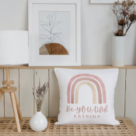 Cojín decorativo arcoiris hermoso