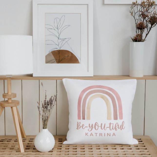 Cojín decorativo arcoiris hermoso (Subido por el creador)