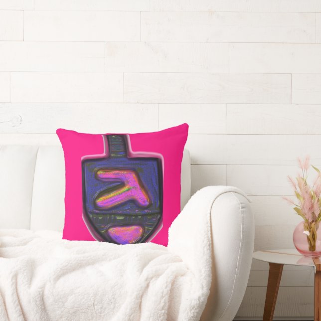 Cojín Decorativo Arcoiris oscuro Hanukkah dreidel (Sofá)