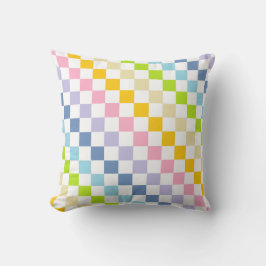 Cojín Decorativo Arcoiris pastel bajo control