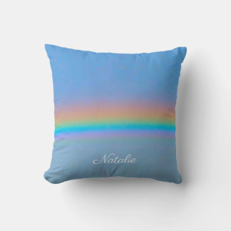Cojín Decorativo Arcoiris real natural personalizado