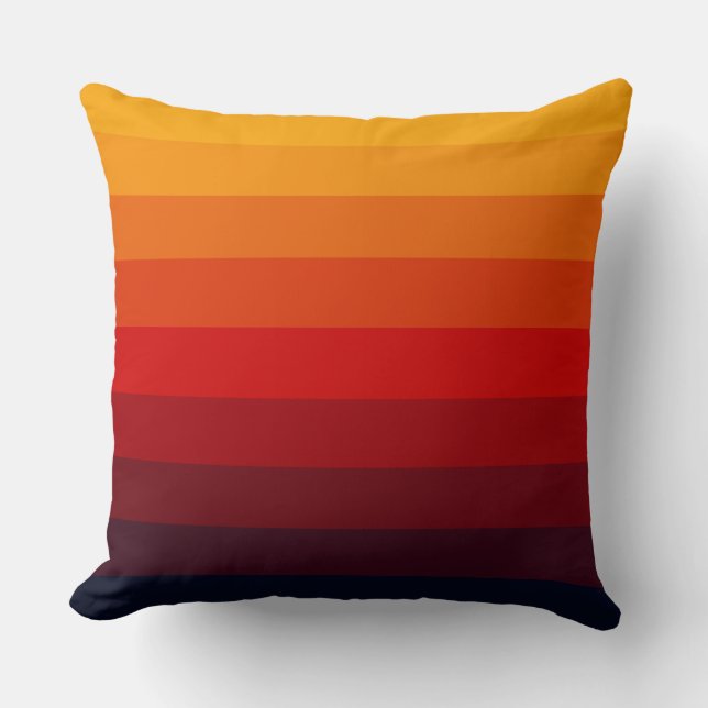 Cojín Decorativo Arcoiris retro (Anverso)