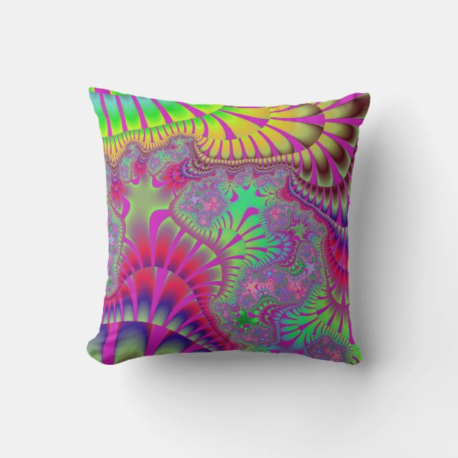 Cojín Decorativo Arcoiris rosado (Anverso)