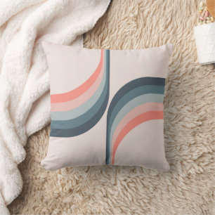 Cojín Decorativo Arcos coloridos de estilo retro