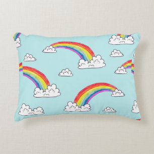 Cojín Decorativo Arcos de color de agua y túpulos sin inconveniente