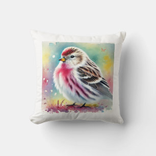 Cojín Decorativo Arctic redpoll 211024AREF151 - Watercolor