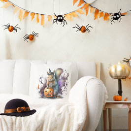 Cojín Decorativo Ardilla acuática y Halloween de cordero