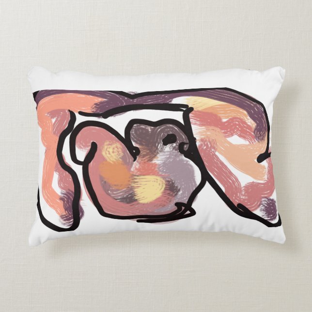 Cojín Decorativo Ardilla de otoño de la puesta del sol (Anverso)