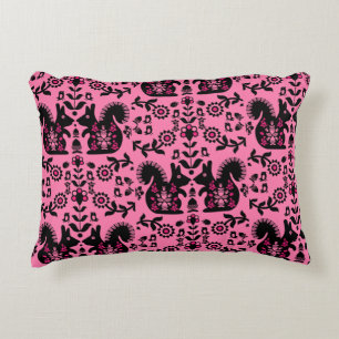 Cojín Decorativo Ardilla Escandinavia Nórdica Arte Popular