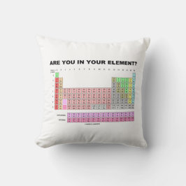 Cojín Decorativo Are You In Your Element? Periodic Table Humor