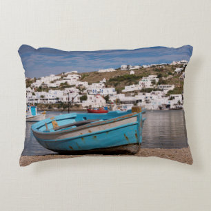 Cojín Decorativo Área del puerto y el puerto con barcos de pesca gr