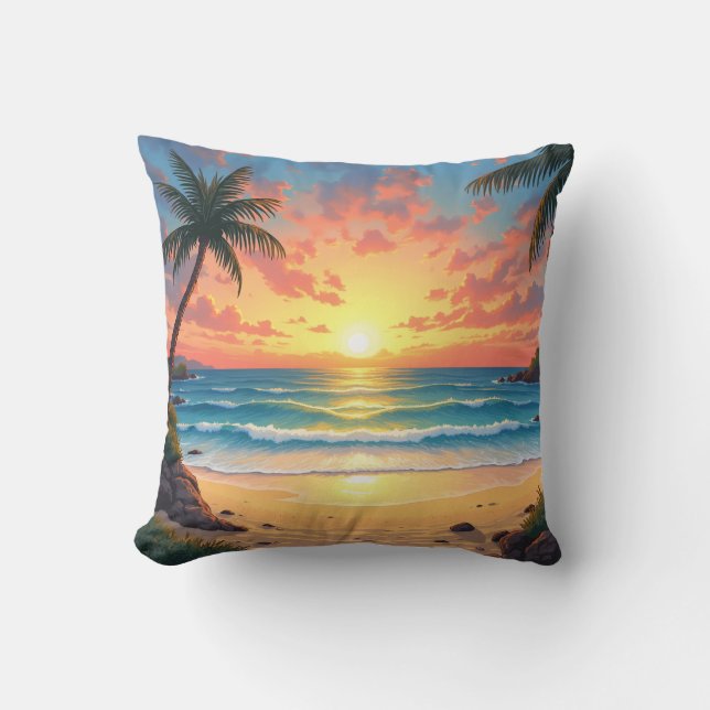 Cojín Decorativo Arena playa (Anverso)