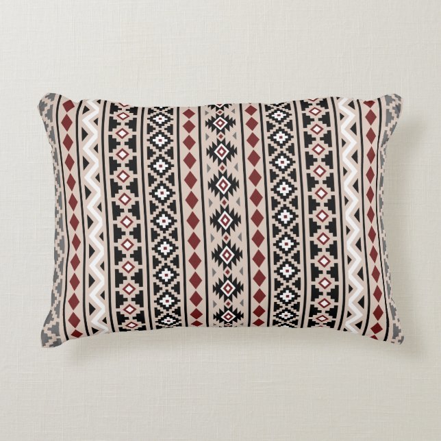 Cojín Decorativo Arena Roja Gris Blanco Negro (Anverso)