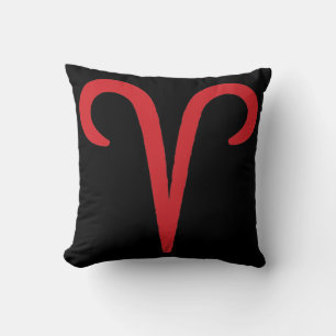 Cojín Decorativo ARIES Astrología Zodiaco Rojo Cumpleaños Marzo Abr