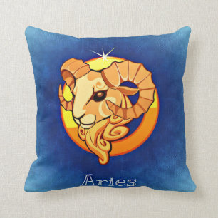 Cojín Decorativo Aries de la muestra del zodiaco