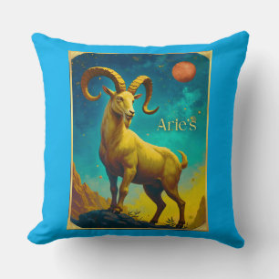 Cojín Decorativo Aries el Signo del Zodiaco del Carnero