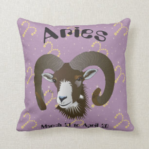 Cojín Decorativo Aries March 21 to el abril 20 Pillows