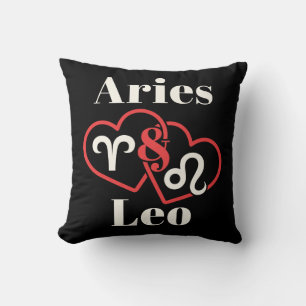 Cojín Decorativo Aries y Leo Couples Zodiac