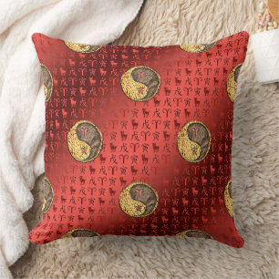 Cojín Decorativo Aries y Tigre de Tierra