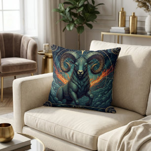 Cojín Decorativo Aries Zodíaco Celestial