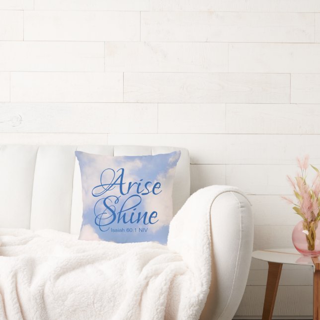 Cojín Decorativo Arise and Shine Bible Verse Christian (Sofá)