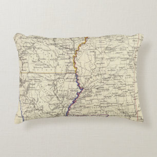 Cojín Decorativo Arkansas, Luisiana y Mississippi