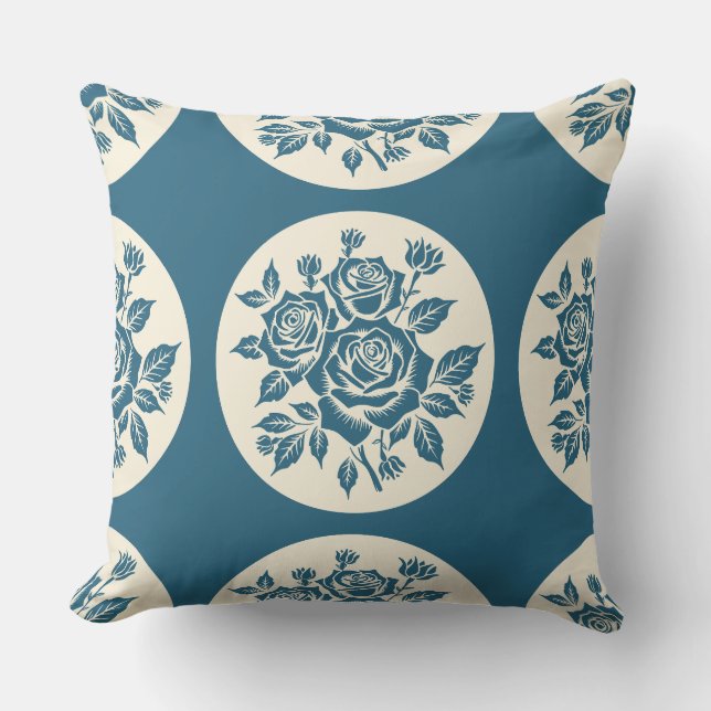 Cojín Decorativo Armada de crema de roya de madera para Bouquet (Anverso)