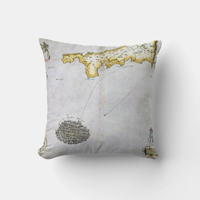 COJÍN DECORATIVO ARMADA INVENCIBLE, 1588 (Anverso)