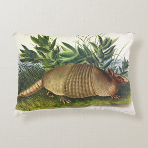 Cojín Decorativo Armadillo de nariz larga y nueve bandas de Audubon