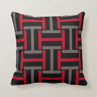 Cojín Decorativo Armadura negra, gris y roja de T