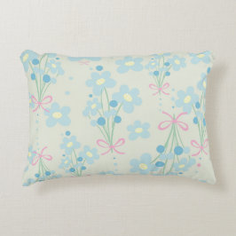 Cojín Decorativo Armonía azul y rosa suave