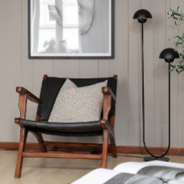 Cojín Decorativo Armonía contemporánea patrón mariposa blanco