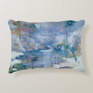 Cojín Decorativo Armonía de invierno, 1890-1900, por John Henry Twa