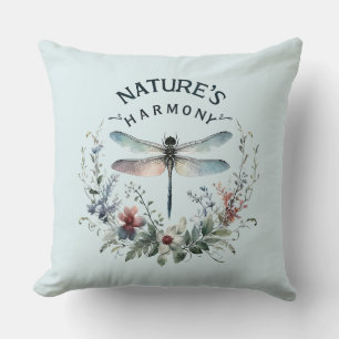 Cojín Decorativo Armonía de la Naturaleza - Dragón artístico