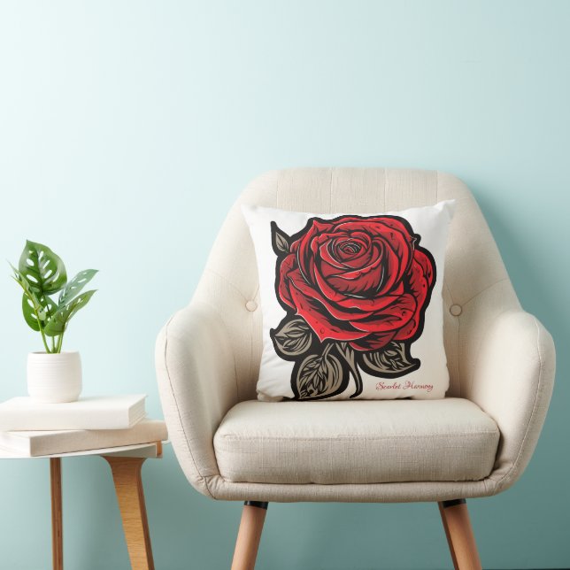 Cojín Decorativo Armonía escarlata (Silla)