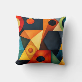 Cojín Decorativo Armonía geométrica vibrante