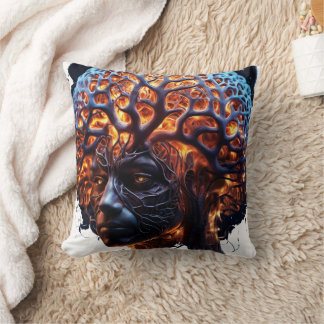 Cojín Decorativo "Armonía neuronal: una visión de claridad y crecim