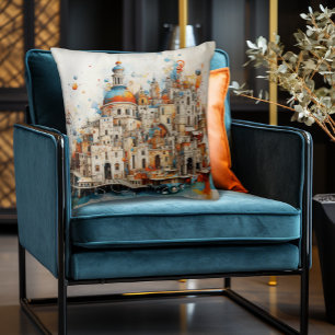 Cojín Decorativo Arquitectura abstracta tradicional italiana modern