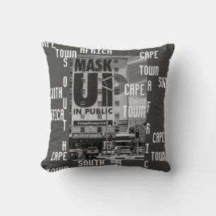 Cojín Decorativo Arquitectura del paisaje urbano de Ciudad del Cabo