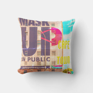 Cojín Decorativo Arquitectura del paisaje urbano de Ciudad del Cabo