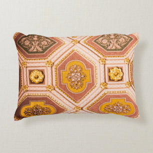 Cojín Decorativo Arquitectura húngara rosa amarilla