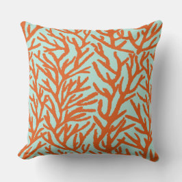 Cojín Decorativo Arrecife de coral rojo del océano