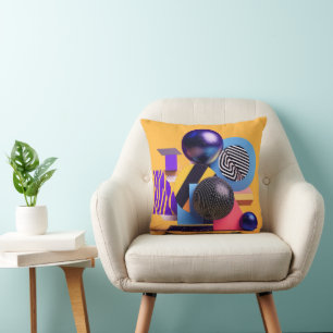 Cojín Decorativo Arreglo abstracto con esferas coloridas
