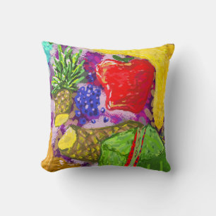 Cojín Decorativo Arreglo Artístico de Frutas