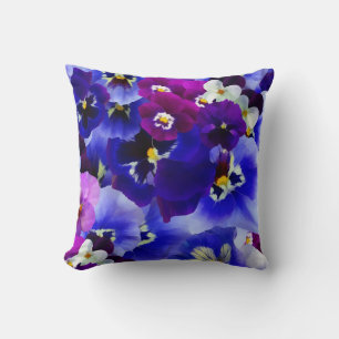 Cojín Decorativo Arreglo de las flores azules
