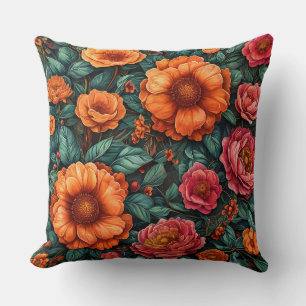 Cojín Decorativo Arreglo floral vibrante