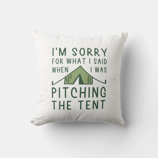 Cojín Decorativo Arrojando La Tienda (Anverso)